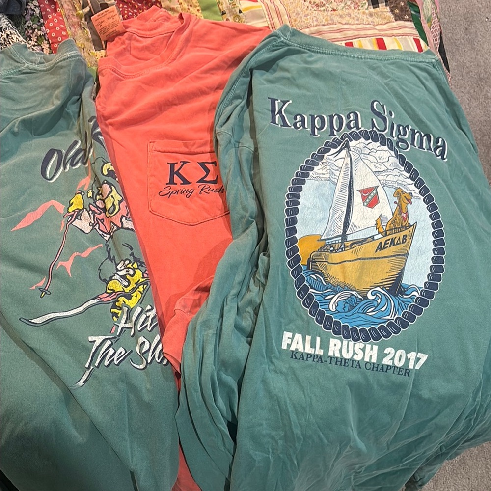 Kappa Sigma frat long sleeves bundle!!